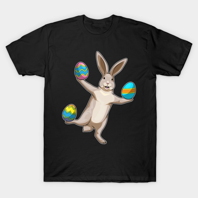 Bunny Easter Easter eggs Dance T-Shirt by Markus Schnabel